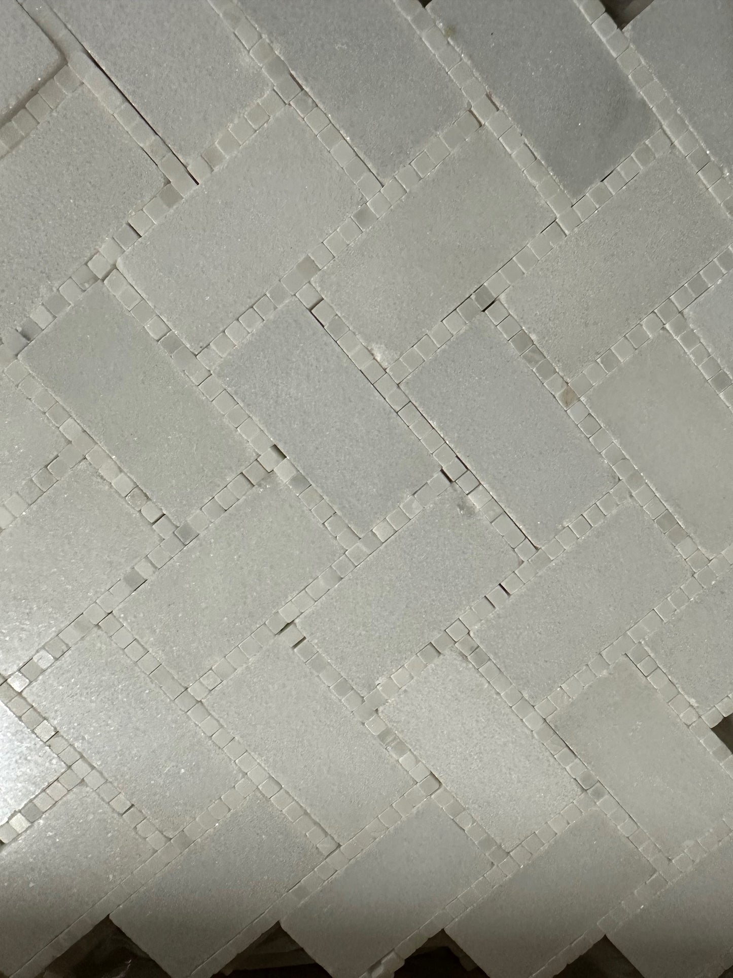 Herringbone Appeal waterjet mosaics