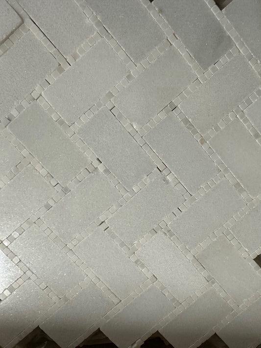 Herringbone Appeal waterjet mosaics